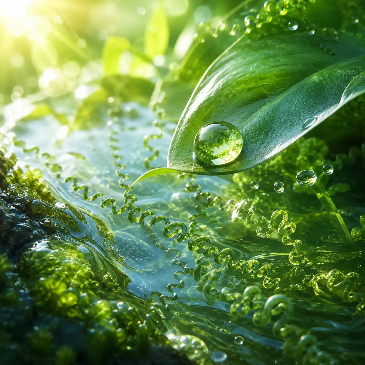 Természetbarát élő alga biostimuláns – illusztráció